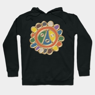 Taino Sun Oil Paint Hoodie